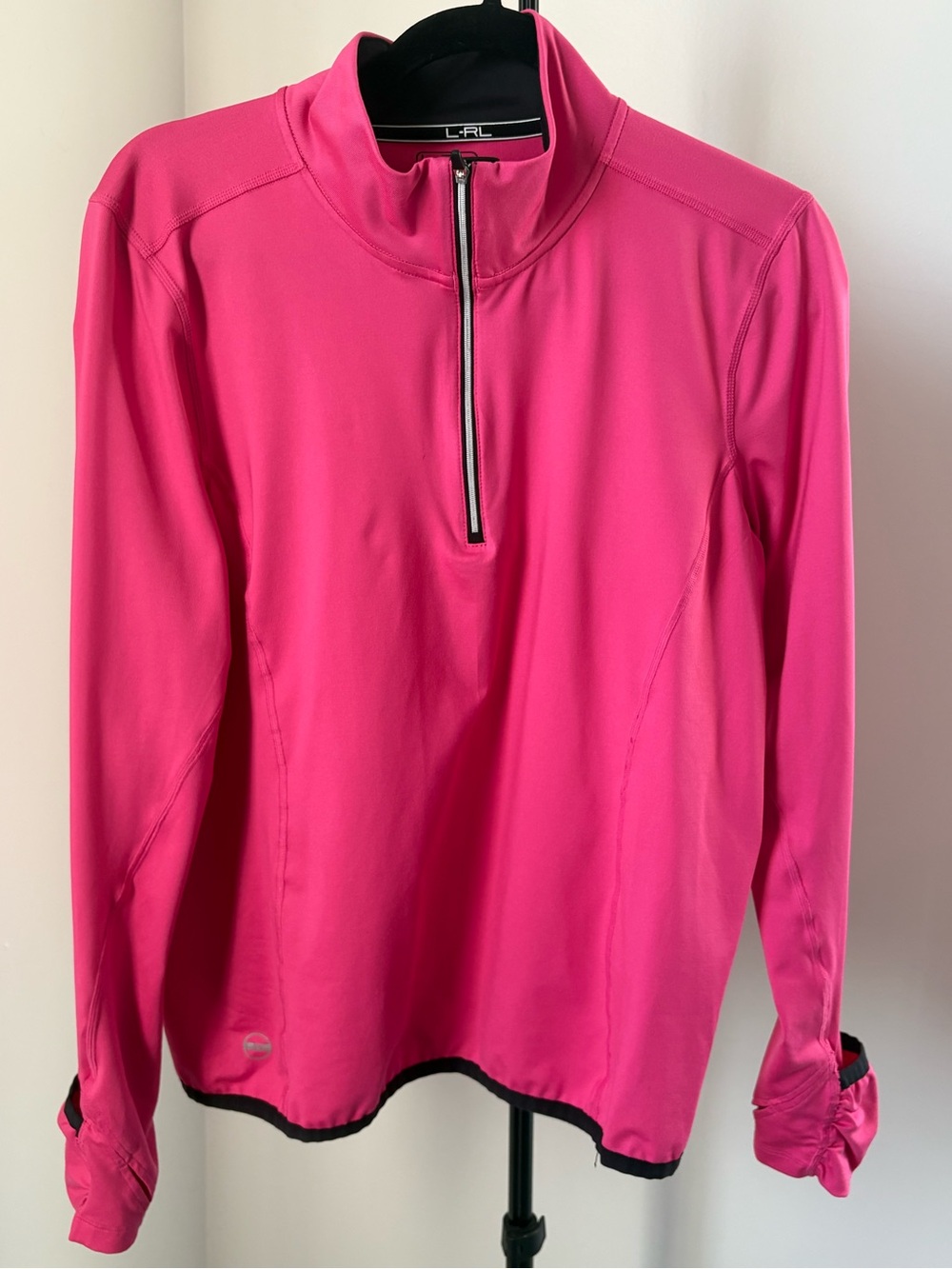 Lauren Ralph Lauren Hot Pink Quarter-Zip Pullover